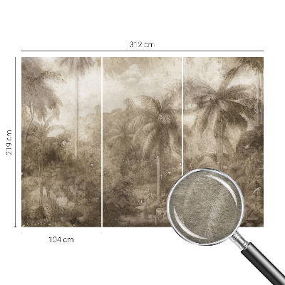 Stenska dekoracija fototapeta z motivom eksotične pokrajine