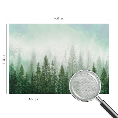 Netkana fototapeta Volk v gozdu