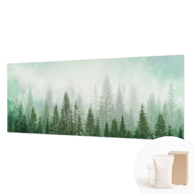 Netkana fototapeta Volk v gozdu