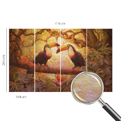 Foto tapeta Barviti tukani