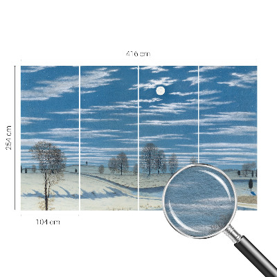 Fototapeta za steno z motivom zimske pokrajine
