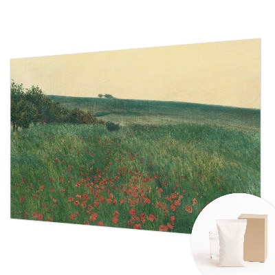 Fototapeta po meri z motivom makovih polj
