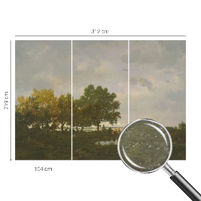 Fototapeta za spalnico z motivom gozdne pokrajine