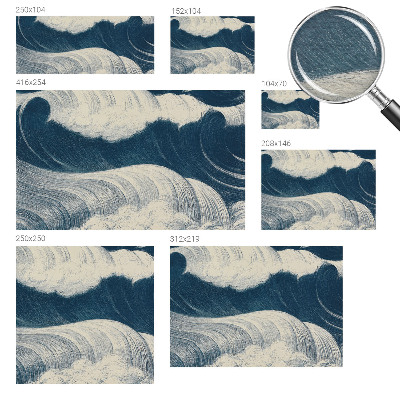 Fototapeta za dnevno sobo z motivom morskih valov