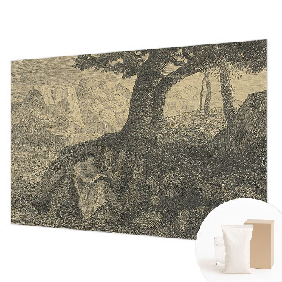 Dekorativna fototapeta z motivom branja znaka