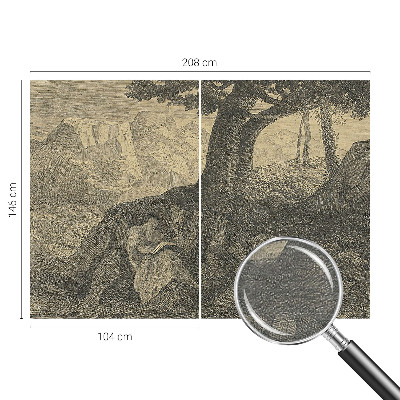 Dekorativna fototapeta z motivom branja znaka