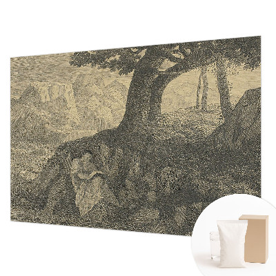 Dekorativna fototapeta z motivom branja znaka