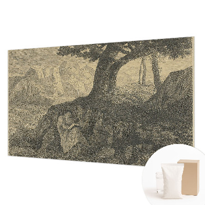 Dekorativna fototapeta z motivom branja znaka