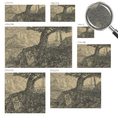 Dekorativna fototapeta z motivom branja znaka