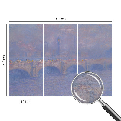 Flis fototapeta z motivom modrega mostu
