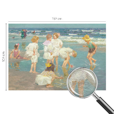 Tiskana fototapeta flis z motivom otroštva na plaži