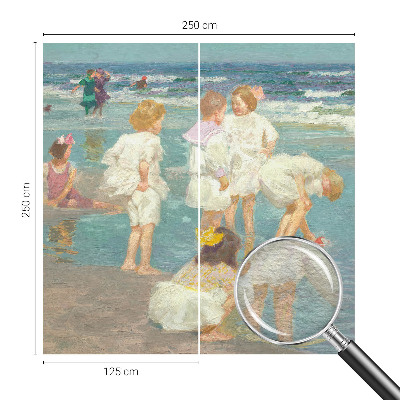 Tiskana fototapeta flis z motivom otroštva na plaži