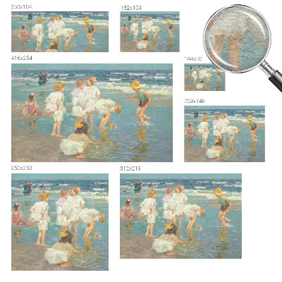 Tiskana fototapeta flis Otroštvo na plaži