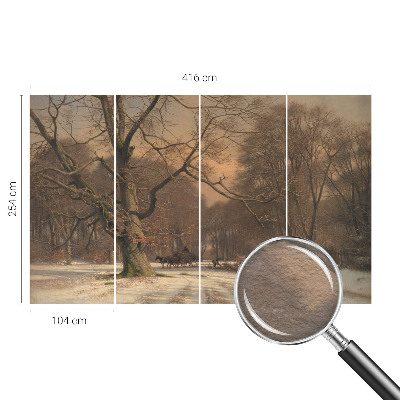 Fototapeta za steno z zimsko pokrajino