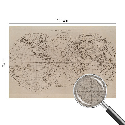 Fototapeta po meri Stari zemljevid