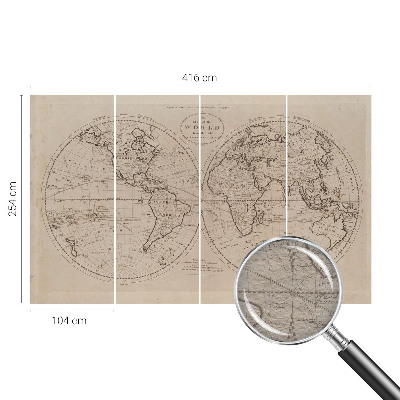 Fototapeta po meri Stari zemljevid