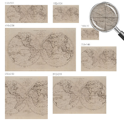 Fototapeta po meri Stari zemljevid