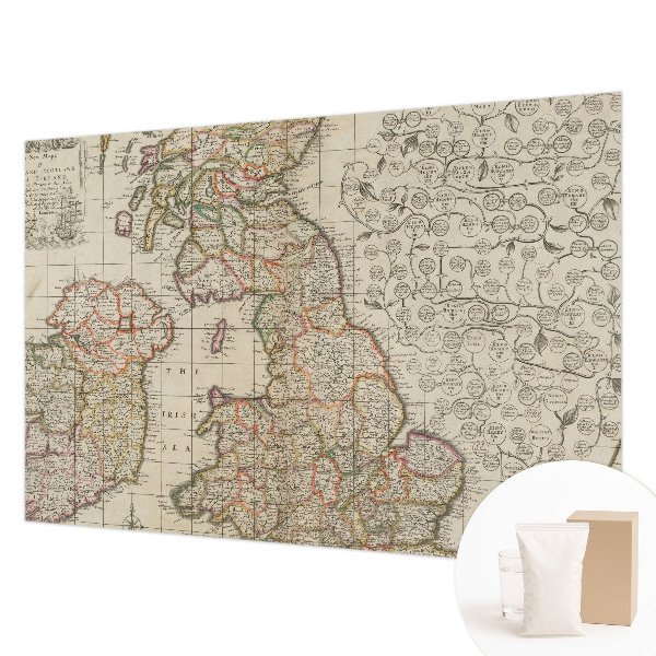 Fototapeta za dnevno sobo Starinski zemljevid