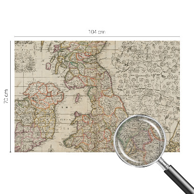 Fototapeta za dnevno sobo Starinski zemljevid