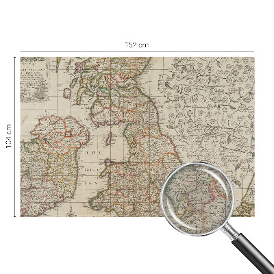 Fototapeta za dnevno sobo Starinski zemljevid