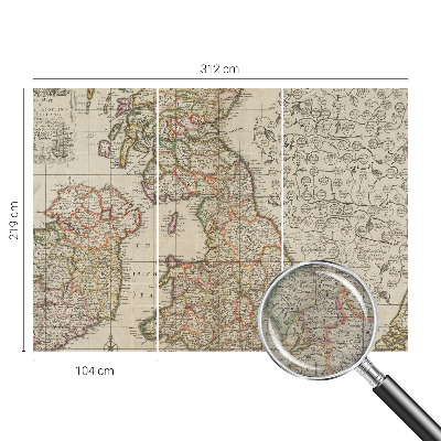 Fototapeta za dnevno sobo Starinski zemljevid