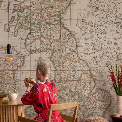 Fototapeta za dnevno sobo Starinski zemljevid