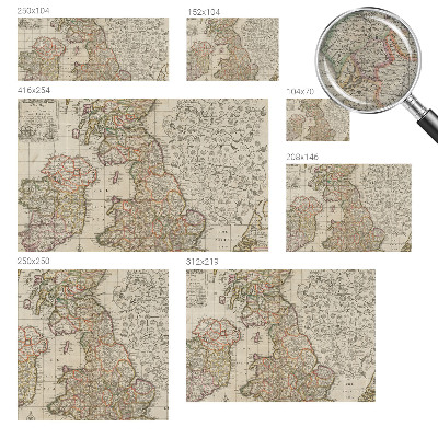 Fototapeta za dnevno sobo Starinski zemljevid