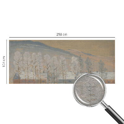 Moderna fototapeta z zimsko pokrajino