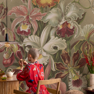 Dekorativna fototapeta z motivom cvetlične elegance