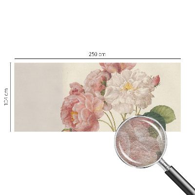 Stenska fototapeta flis Romantične vrtnice