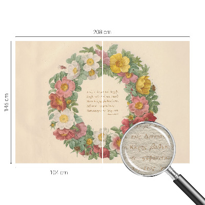 Tiskana fototapeta flis Cvetlični venec