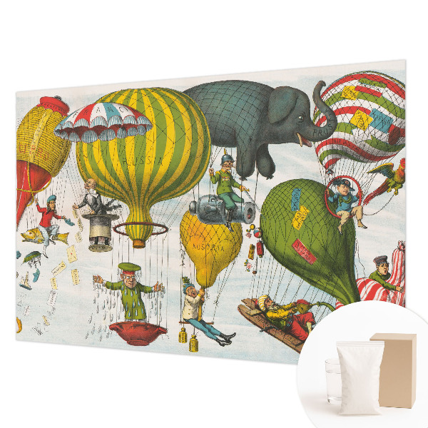 Fototapeta za spalnico Potovanje z balonom