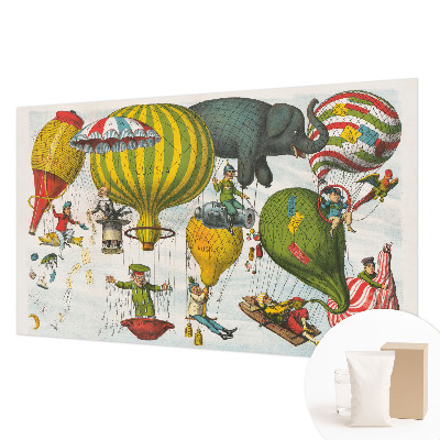 Fototapeta za spalnico Potovanje z balonom