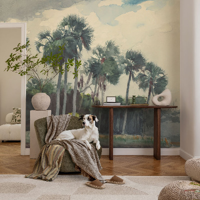 Flis fototapeta za otroško sobo Eksotične palme