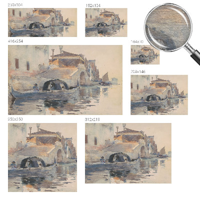 Stenska dekoracija fototapeta z motivom Beneške harmonije