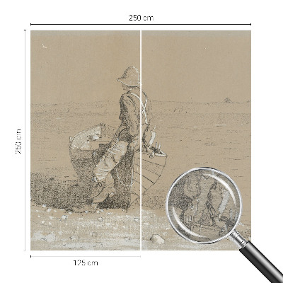 Moderna fototapeta z nostalgičnim prizorom