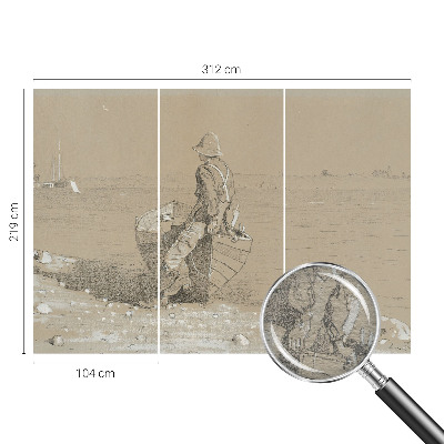 Moderna fototapeta z nostalgičnim prizorom