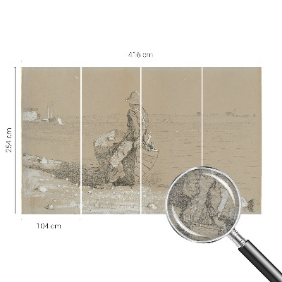 Moderna fototapeta z nostalgičnim prizorom