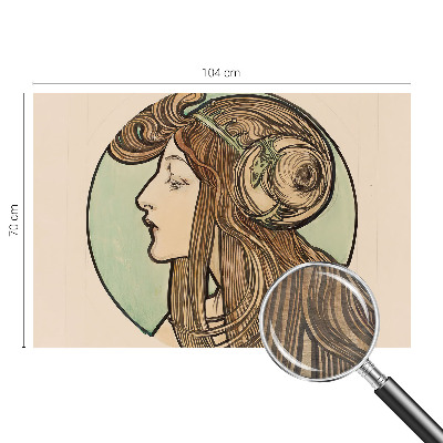 Fototapeta s tiskom Portret v secesijskem slogu