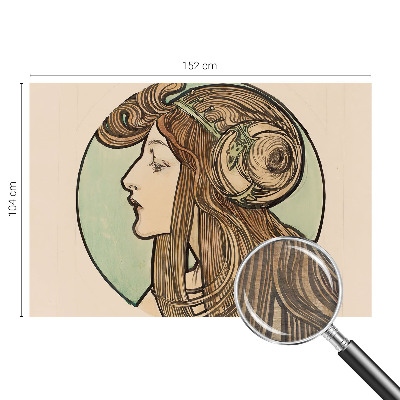 Fototapeta s tiskom Portret v secesijskem slogu