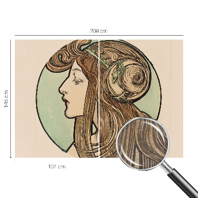 Fototapeta s tiskom Portret v secesijskem slogu