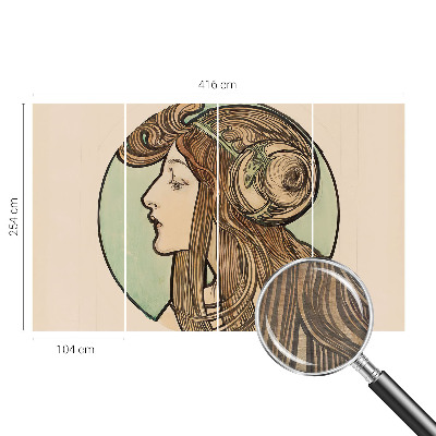 Fototapeta s tiskom Portret v secesijskem slogu