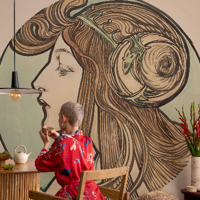 Fototapeta s tiskom Portret v secesijskem slogu