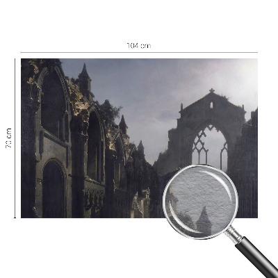 Fototapeta za spalnico z motivom gotskih ruševin