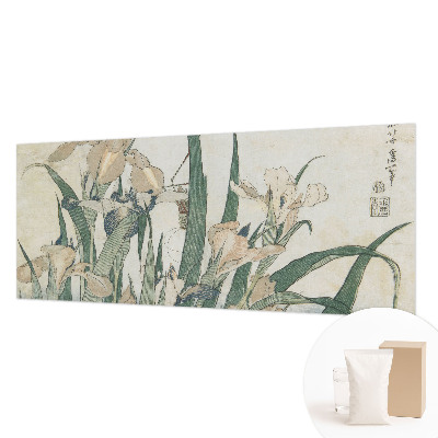 Stenska dekoracija fototapeta Nežne perunike