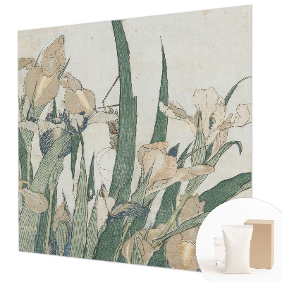 Stenska dekoracija fototapeta Nežne perunike