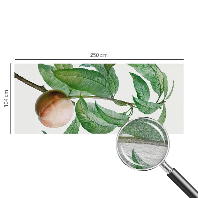 Netkana fototapeta z motivom zrele breskve