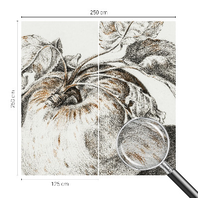 Fototapeta po meri Jabolčni listi