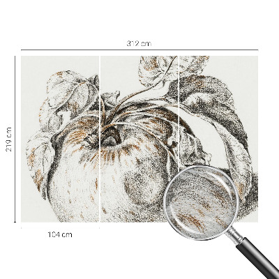 Fototapeta po meri Jabolčni listi