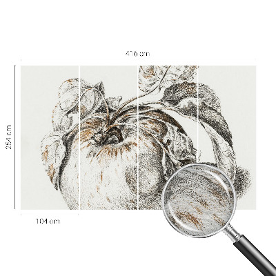 Fototapeta po meri Jabolčni listi